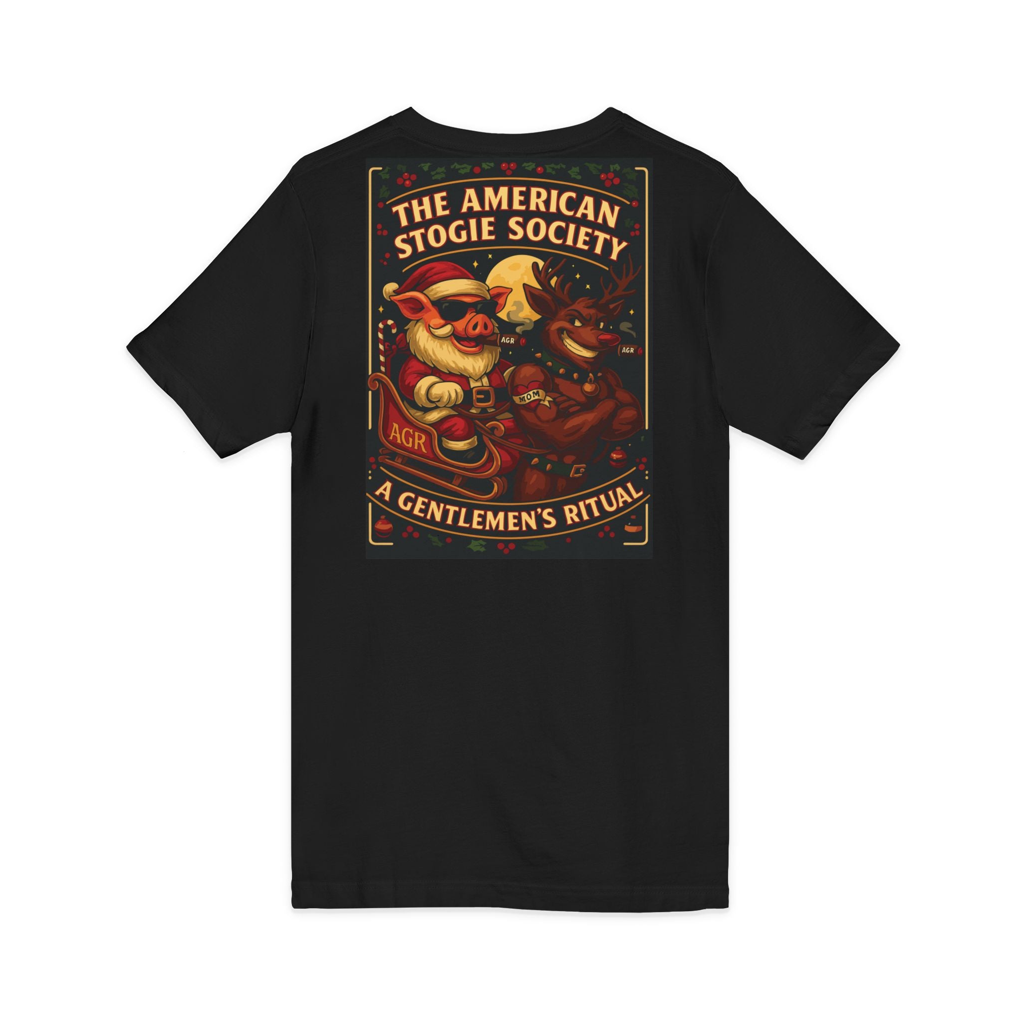 Santa & Rudolph V-Neck – The American Stogie Society by A Gentlemen’s Ritual