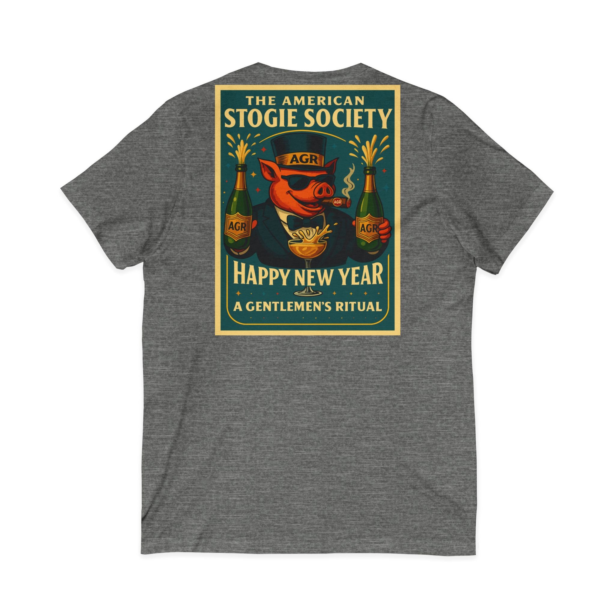 The Happy New Year Celebration V-Neck - The American Stogie Society - A Gentlemen’s Ritual