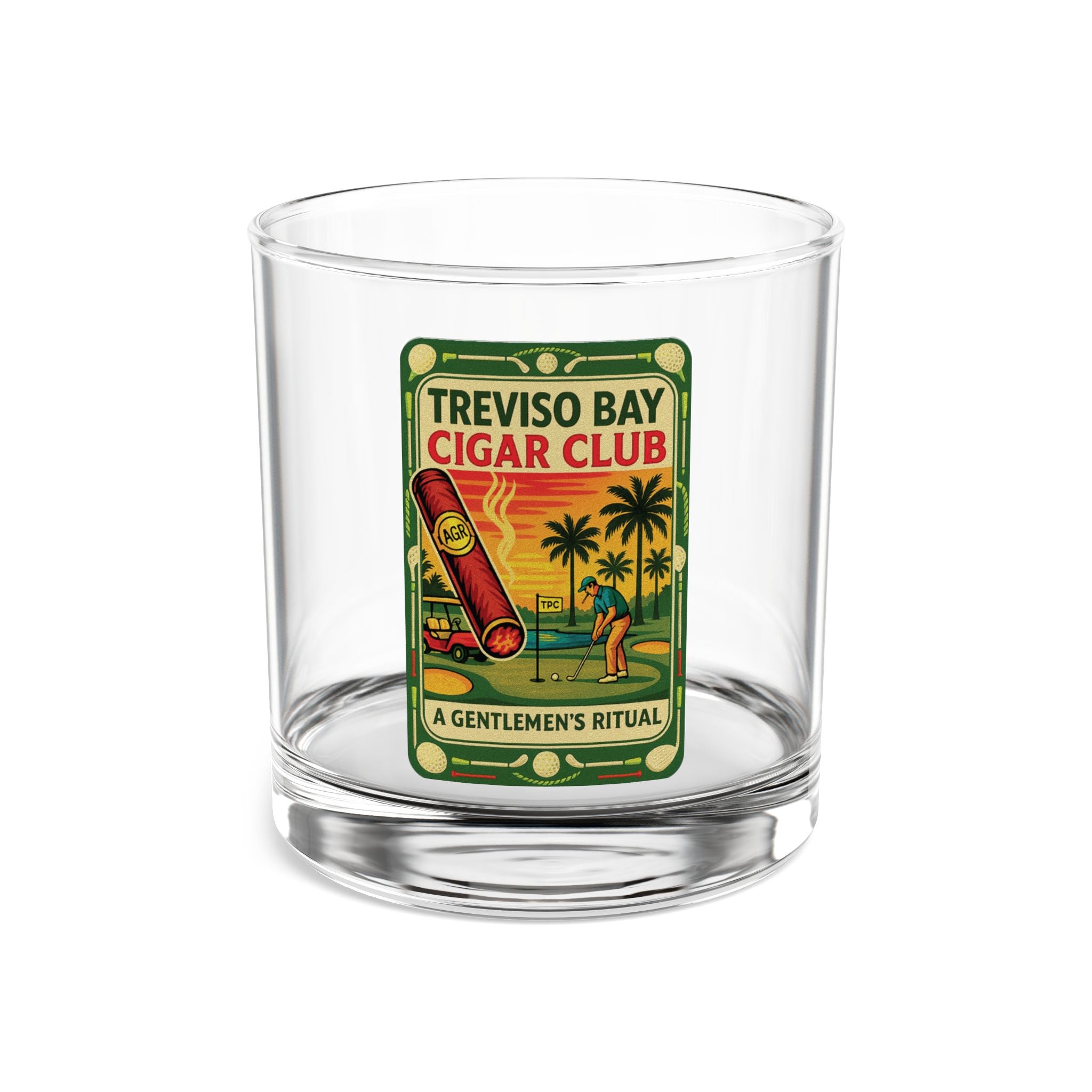 Treviso Bay Cigar Club Whiskey Glass