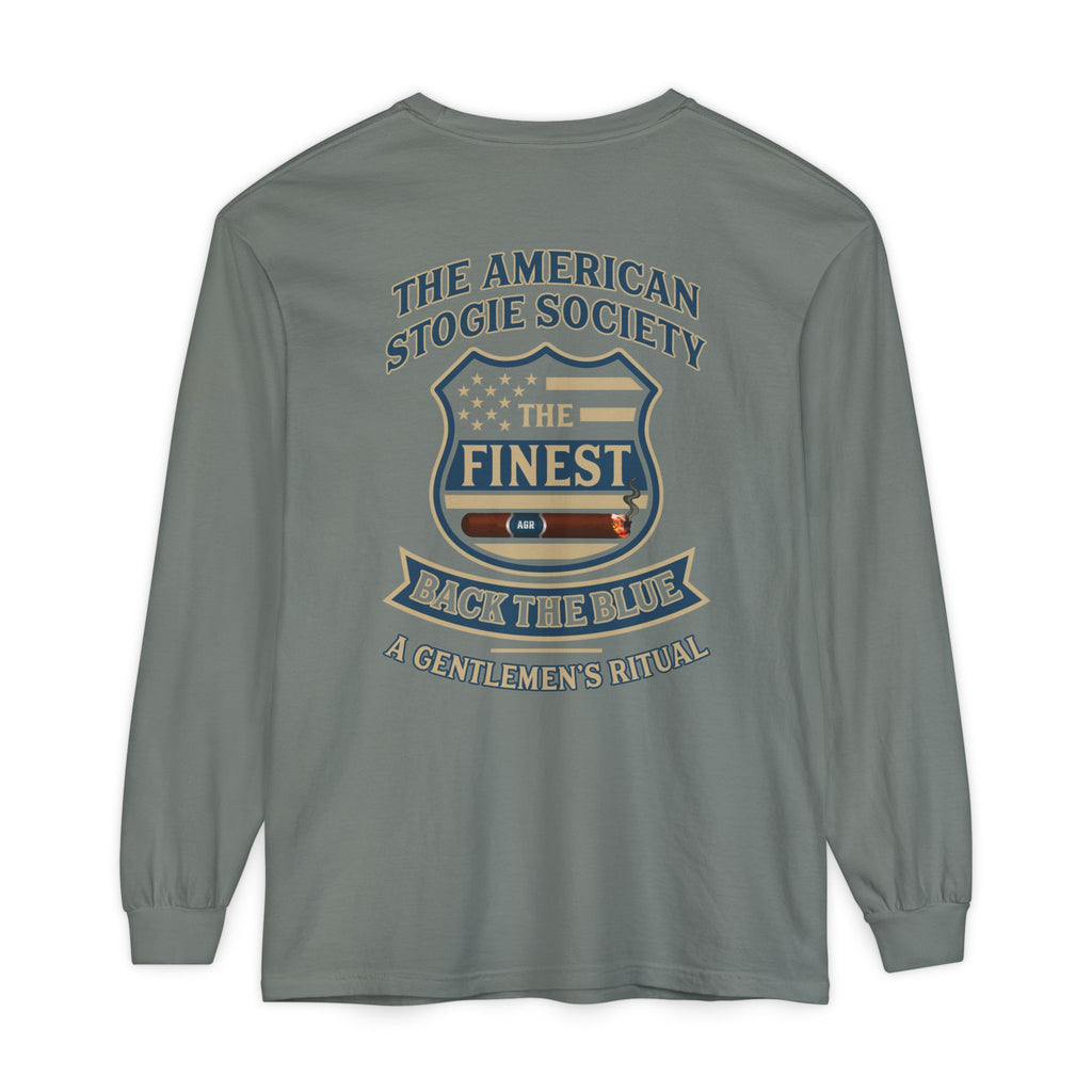 Back The Blue Long Sleeve Tee – The American Stogie Society - A Gentlemen’s Ritual