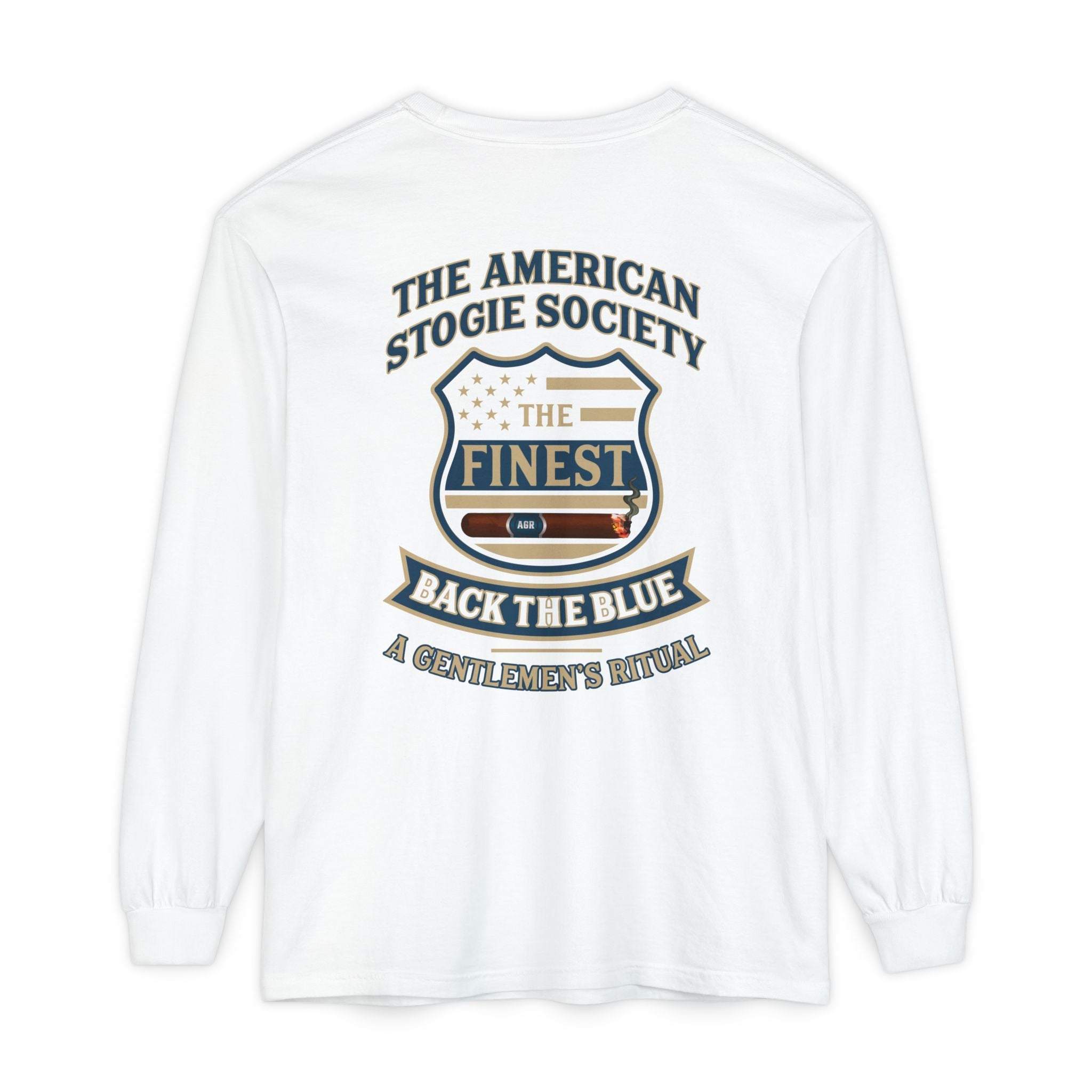 Back The Blue Long Sleeve Tee – The American Stogie Society - A Gentlemen’s Ritual