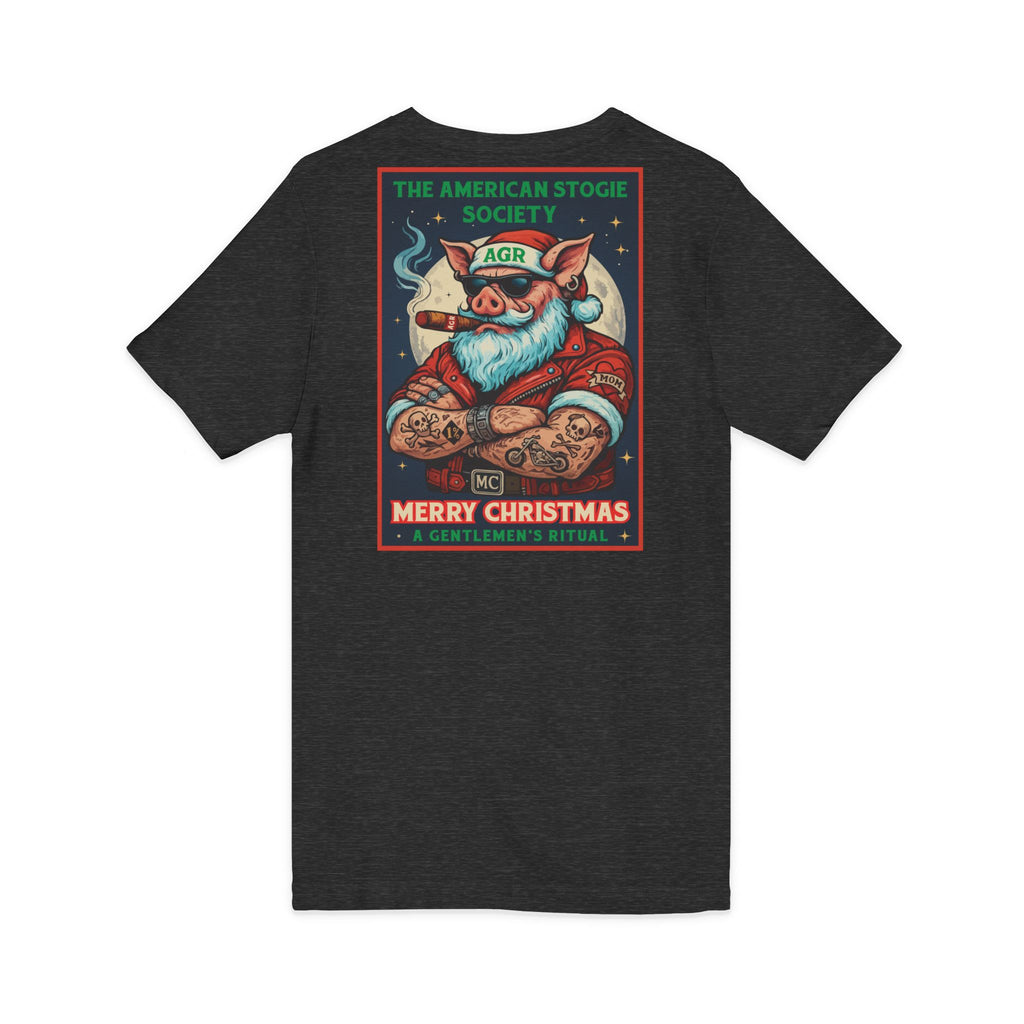 Biker Santa - V Neck – The American Stogie Society by A Gentlemen’s Ritual