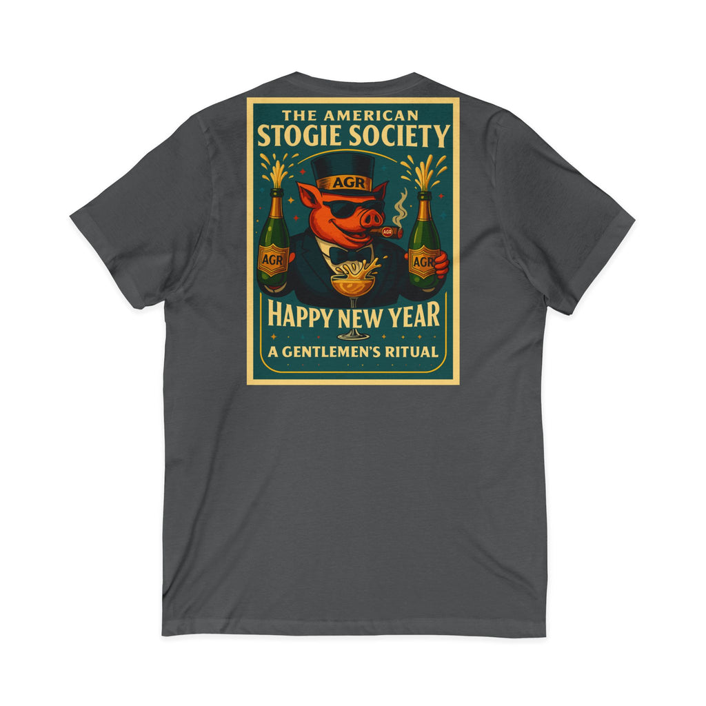 The Happy New Year Celebration V-Neck - The American Stogie Society - A Gentlemen’s Ritual