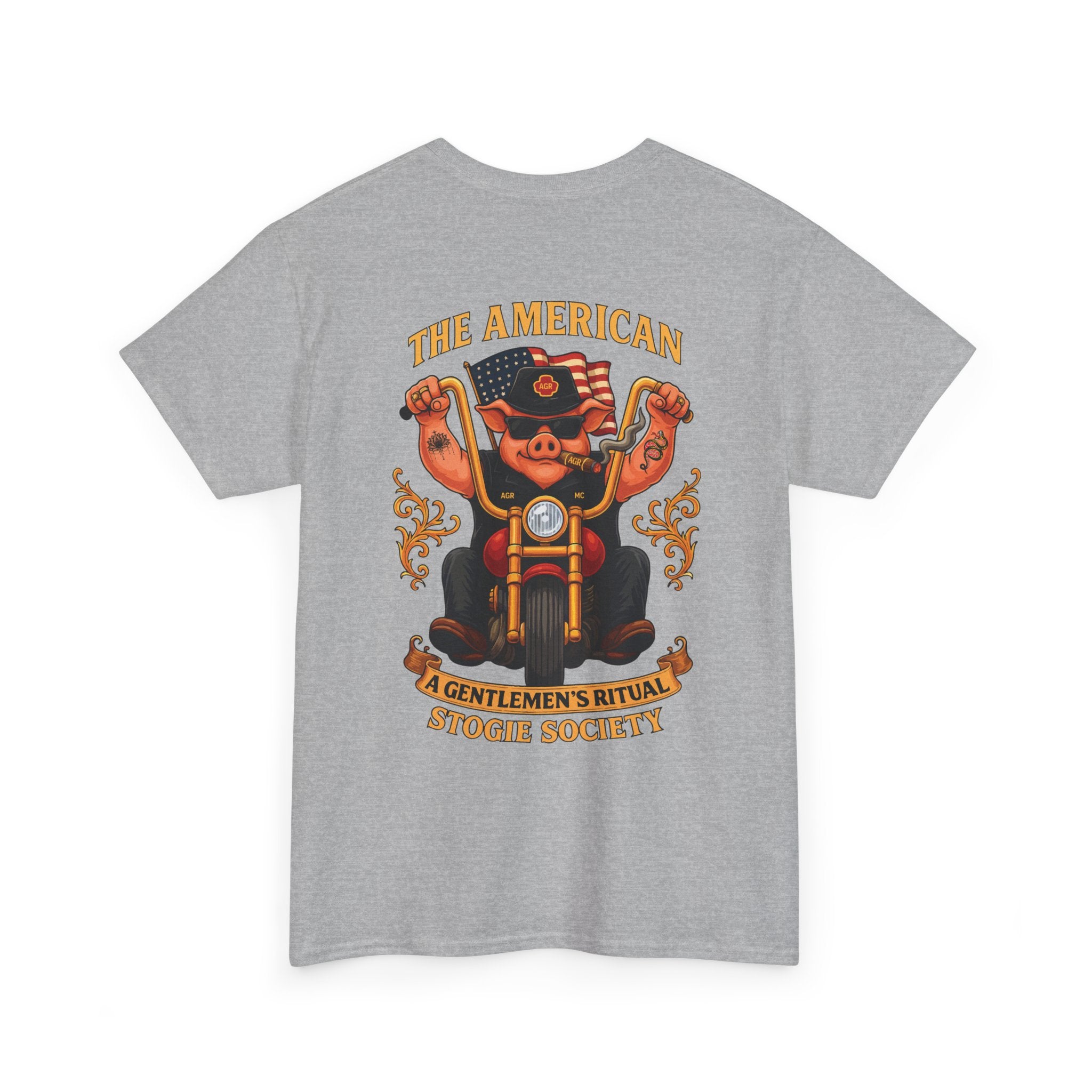 Biker Hog  - Crew Neck Tee – The American Stogie Society by A Gentlemen’s Ritual
