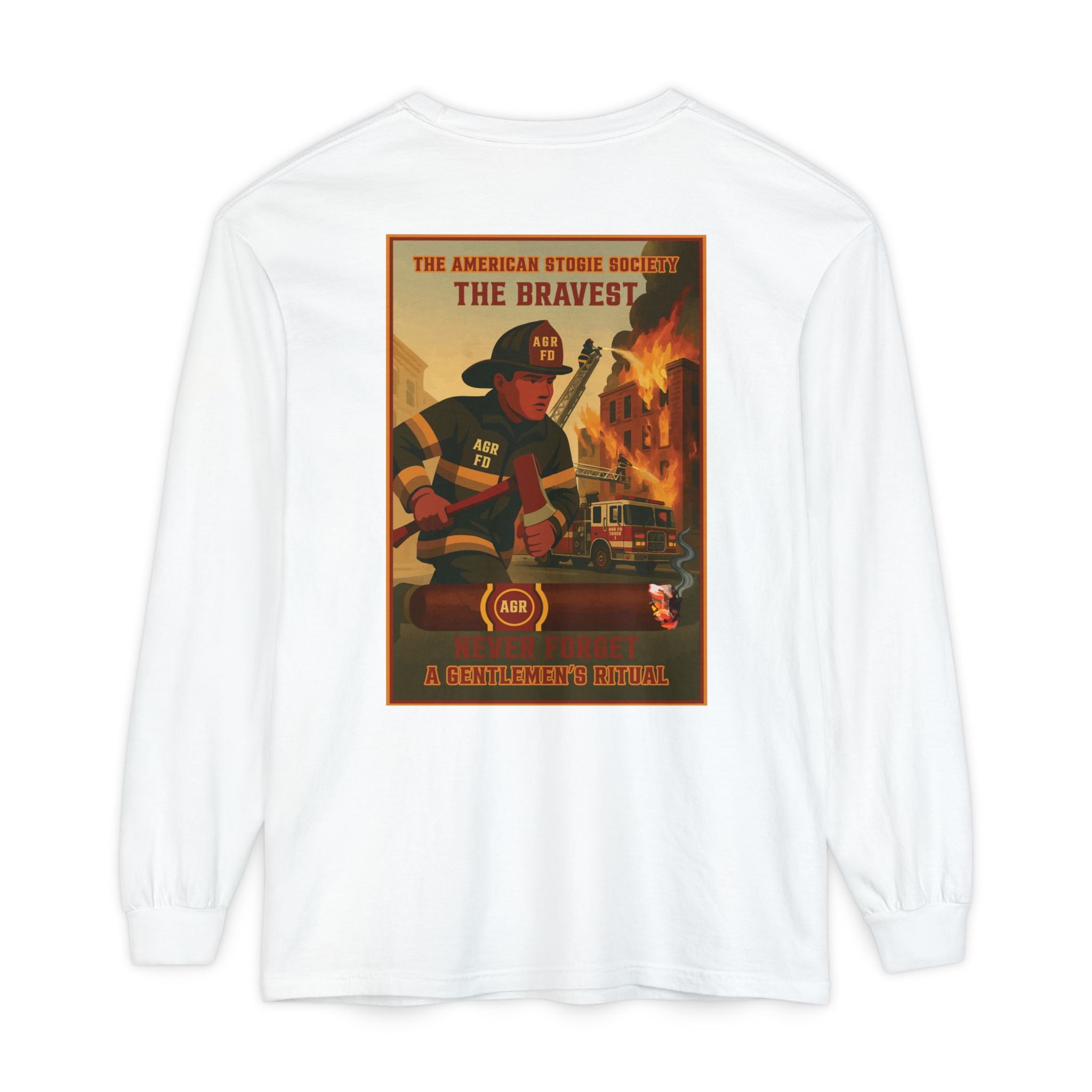 The Bravest Long Sleeve Tee – The American Stogie Society - A Gentlemen’s Ritual
