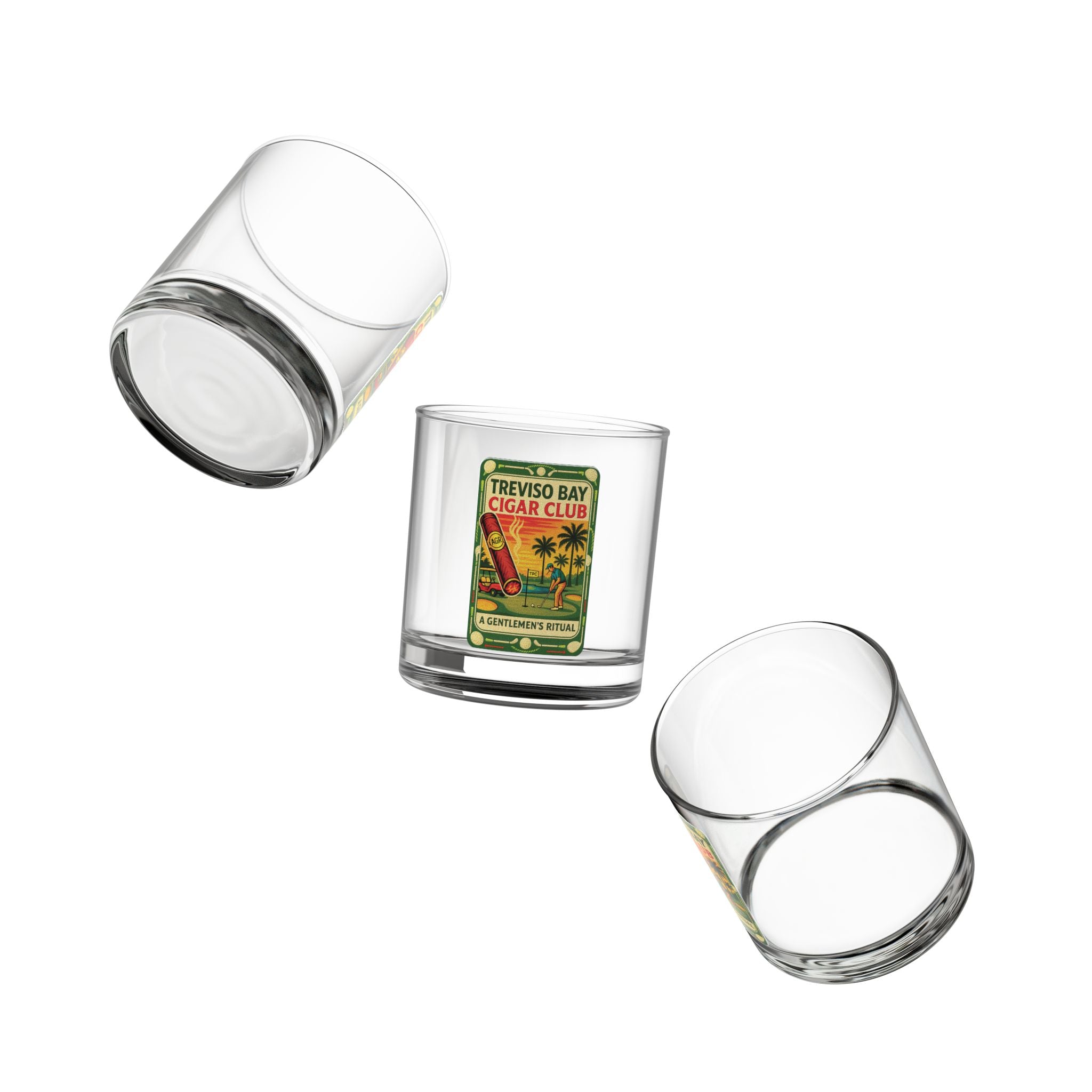 Treviso Bay Cigar Club Whiskey Glass