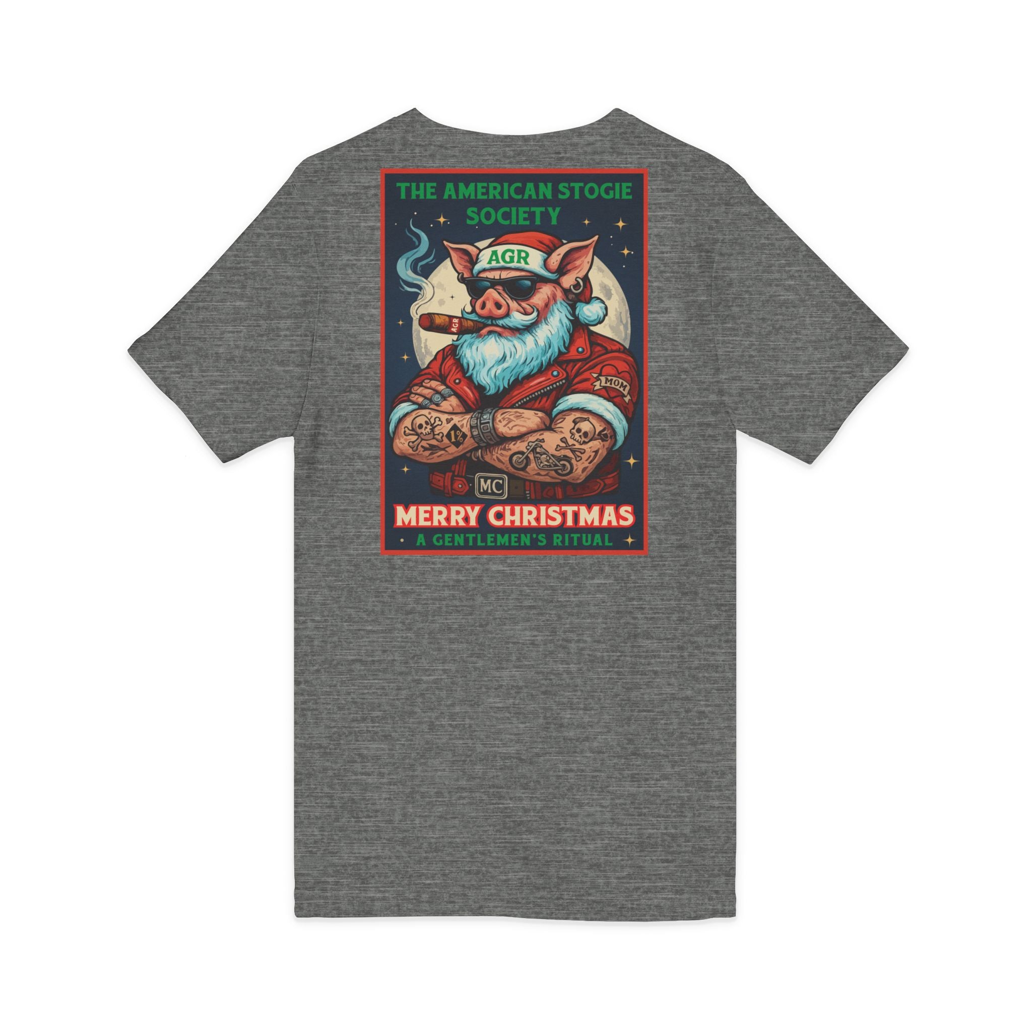 Biker Santa - V Neck – The American Stogie Society by A Gentlemen’s Ritual