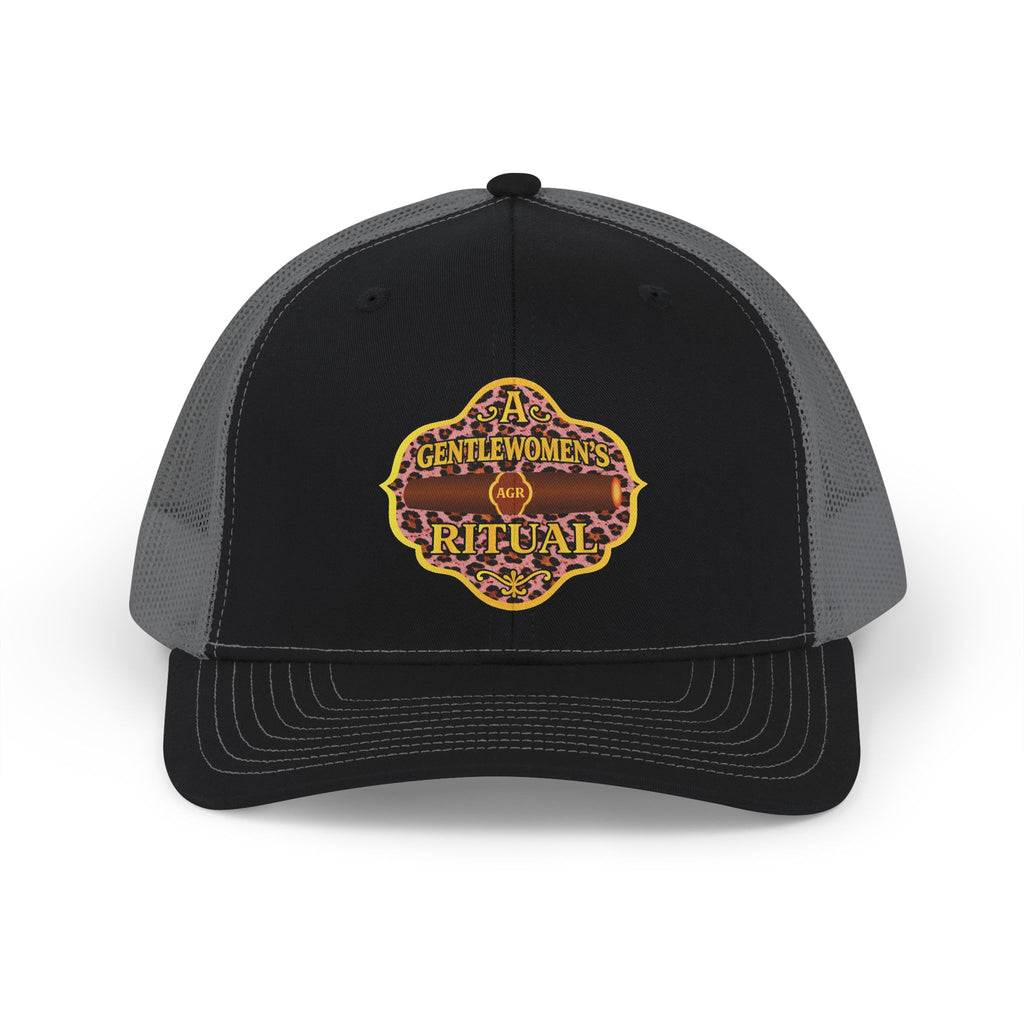 Pink Cheetah logo Snapback Trucker Cap