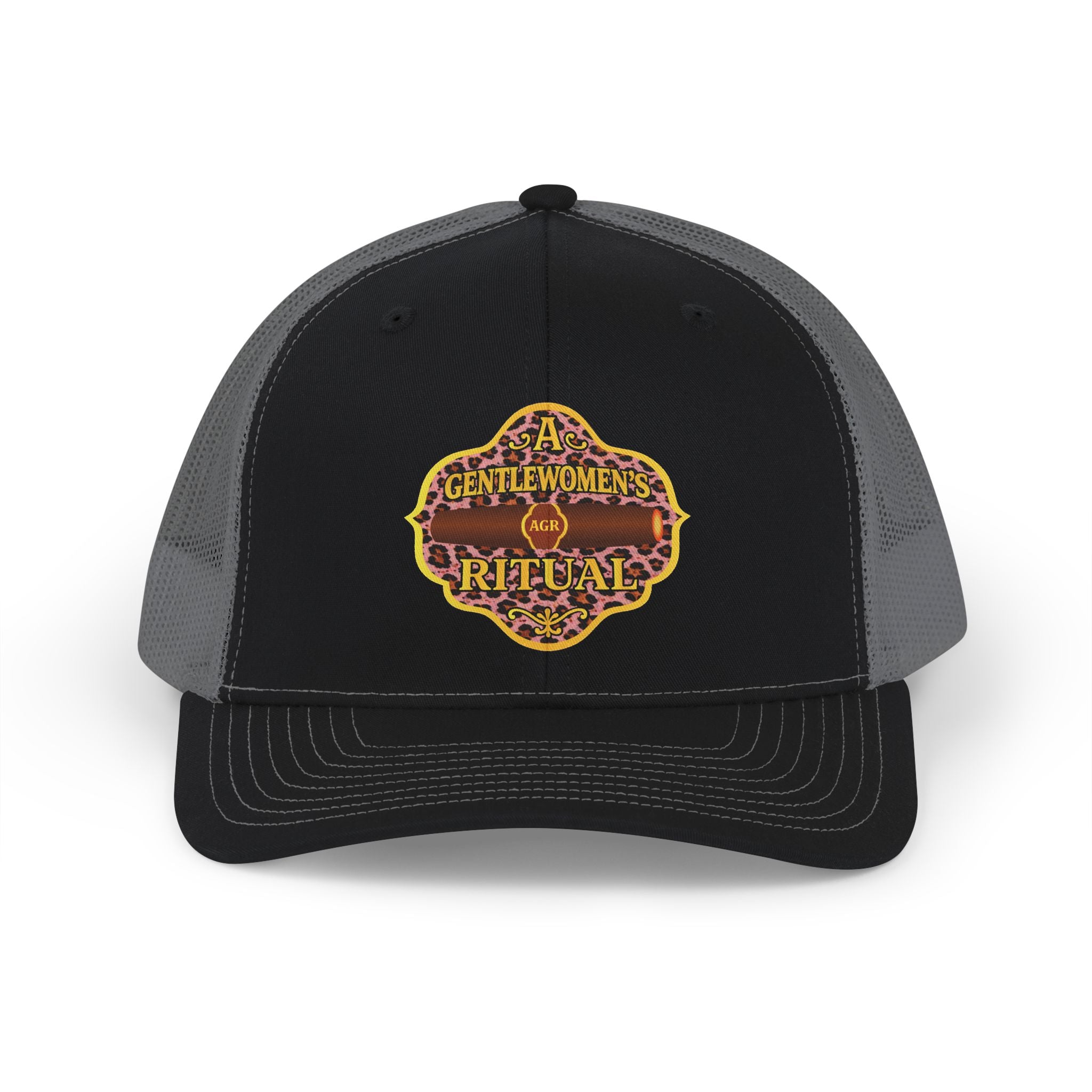 Pink Cheetah logo Snapback Trucker Cap