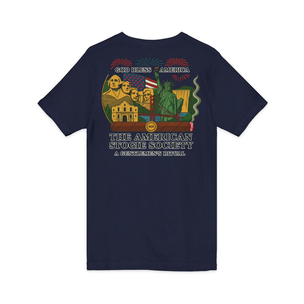 God Bless America V-Neck – The American Stogie Society by A Gentlemen’s Ritual