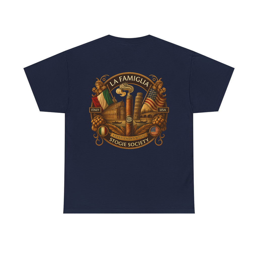 La Famiglia Italy & USA - Crew Neck Tee – The American Stogie Society by A Gentlemen’s Ritual